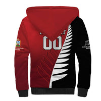 Custom British Lions New Zealand Sherpa Hoodie Half Black Fern