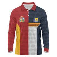 Custom British Lions Australia ACT Long Sleeve Polo Shirt Sporty Style