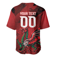 Wales Rugby National Heritage Custom Baseball Jersey Red Dragon Inspired Edition