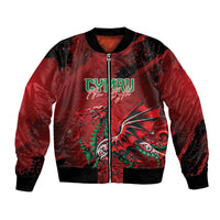 Wales Rugby National Heritage Custom Bomber Jacket Red Dragon Inspired Edition