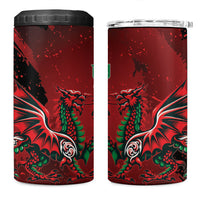 Wales Rugby National Heritage 4 in 1 Can Cooler Tumbler Red Dragon Inspired Edition