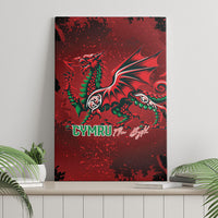 Wales Rugby National Heritage Canvas Wall Art Red Dragon Inspired Edition