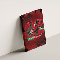 Wales Rugby National Heritage Canvas Wall Art Red Dragon Inspired Edition