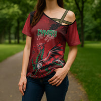 Wales Rugby National Heritage Custom Cross Shoulder Shirt Red Dragon Inspired Edition