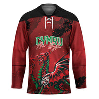 Wales Rugby National Heritage Custom Hockey Jersey Red Dragon Inspired Edition