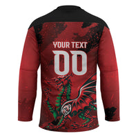 Wales Rugby National Heritage Custom Hockey Jersey Red Dragon Inspired Edition