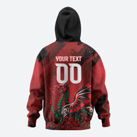 Wales Rugby National Heritage Custom Hoodie Red Dragon Inspired Edition