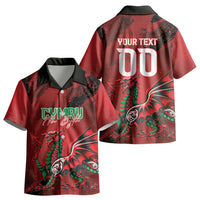 Wales Rugby National Heritage Custom Kid Hawaiian Shirt Red Dragon Inspired Edition