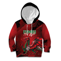 Wales Rugby National Heritage Custom Kid Hoodie Red Dragon Inspired Edition