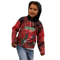 Wales Rugby National Heritage Custom Kid Hoodie Red Dragon Inspired Edition