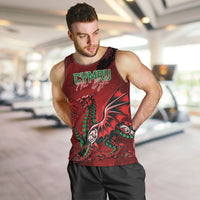 Wales Rugby National Heritage Custom Men Tank Top Red Dragon Inspired Edition