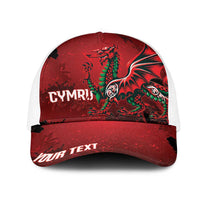 Wales Rugby National Heritage Personalized Mesh Trucker Cap Red Dragon Inspired Edition