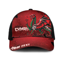 Wales Rugby National Heritage Personalized Mesh Trucker Cap Red Dragon Inspired Edition