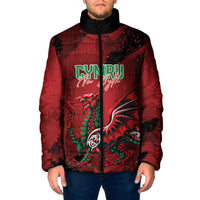 Wales Rugby National Heritage Custom Padded Jacket Red Dragon Inspired Edition