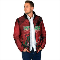 Wales Rugby National Heritage Custom Padded Jacket Red Dragon Inspired Edition