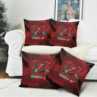 Wales Rugby National Heritage Pillow Cover Red Dragon Inspired Edition