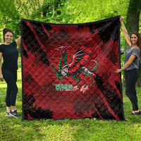 Wales Rugby National Heritage Quilt Red Dragon Inspired Edition