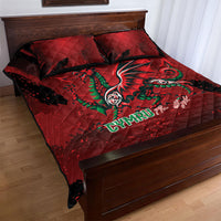 Wales Rugby National Heritage Quilt Bed Set Red Dragon Inspired Edition