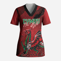 Wales Rugby National Heritage Custom Scrub Top Red Dragon Inspired Edition