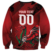 Wales Rugby National Heritage Custom Sweatshirt Red Dragon Inspired Edition