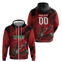 Wales Rugby National Heritage Custom Zip Hoodie Red Dragon Inspired Edition