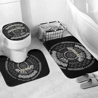 Italy Rugby Concept Custom Bathroom Set Black and White Mandala Inspired