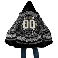 Italy Rugby Concept Custom Cloak Black and White Mandala Inspired