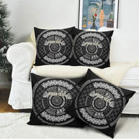 Italy Rugby Concept Custom Pillow Cover Black and White Mandala Inspired