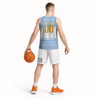 Argentina Rugby National Heritage Custom Basketball Jersey Gaucho Inspired