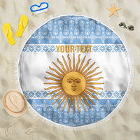 Argentina Rugby National Heritage Custom Beach Blanket Gaucho Inspired