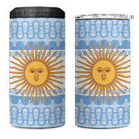 Argentina Rugby National Heritage Custom 4 in 1 Can Cooler Tumbler Gaucho Inspired