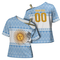Argentina Rugby National Heritage Custom Cross Shoulder Shirt Gaucho Inspired
