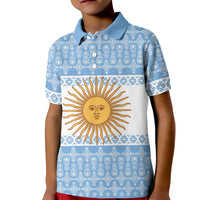 Argentina Rugby National Heritage Custom Kid Polo Shirt Gaucho Inspired