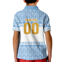Argentina Rugby National Heritage Custom Kid Polo Shirt Gaucho Inspired