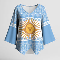 Argentina Rugby National Heritage Custom Kimono Sleeve Blouse Gaucho Inspired