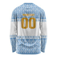 Argentina Rugby National Heritage Custom Long Sleeve Shirt Gaucho Inspired