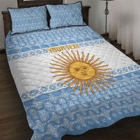Argentina Rugby National Heritage Custom Quilt Bed Set Gaucho Inspired