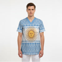 Argentina Rugby National Heritage Custom Scrub Top Gaucho Inspired