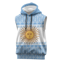 Argentina Rugby National Heritage Custom Sleeveless Hoodie Gaucho Inspired