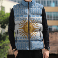 Argentina Rugby National Heritage Custom Sleeveless Puffer Jacket Gaucho Inspired