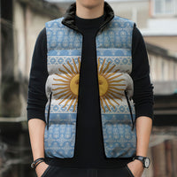 Argentina Rugby National Heritage Custom Sleeveless Puffer Jacket Gaucho Inspired