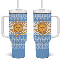 Argentina Rugby National Heritage Custom Tumbler With Handle Gaucho Inspired