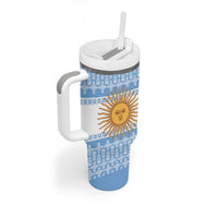 Argentina Rugby National Heritage Custom Tumbler With Handle Gaucho Inspired