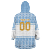 Argentina Rugby National Heritage Custom Wearable Blanket Hoodie Gaucho Inspired