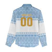 Argentina Rugby National Heritage Custom Women Casual Shirt Gaucho Inspired