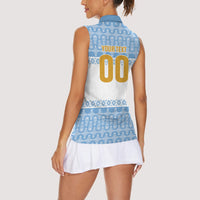Argentina Rugby National Heritage Custom Women Sleeveless Polo Shirt Gaucho Inspired