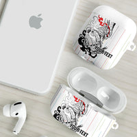 Japan Rugby National Heritage Custom AirPods Case Traditional Sashiko Inspired