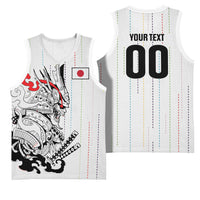 Japan Rugby National Heritage Custom Basketball Jersey Traditional Sashiko Inspired