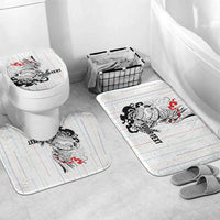 Japan Rugby National Heritage Custom Bathroom Set Traditional Sashiko Inspired