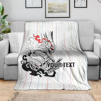 Japan Rugby National Heritage Custom Blanket Traditional Sashiko Inspired